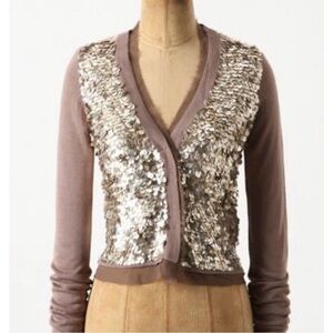 John + Jenn Alpheratz Sweater Chocolate  Knit Cardigan